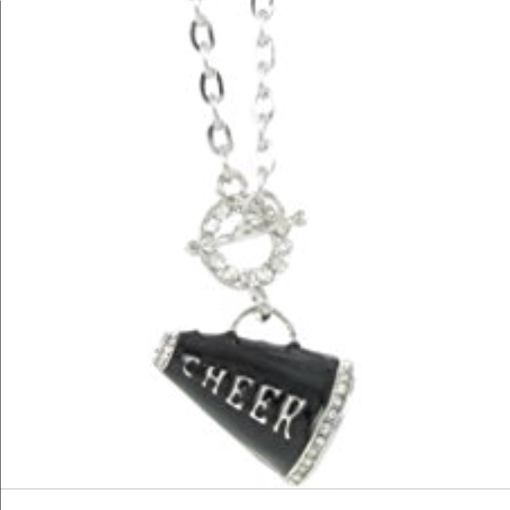 CHEER Megaphone Necklace Earring set Cheerleader
